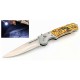 CUCHILLO AUTOMATICO DE 19 CM CON RETÉN- LAMPARA LED